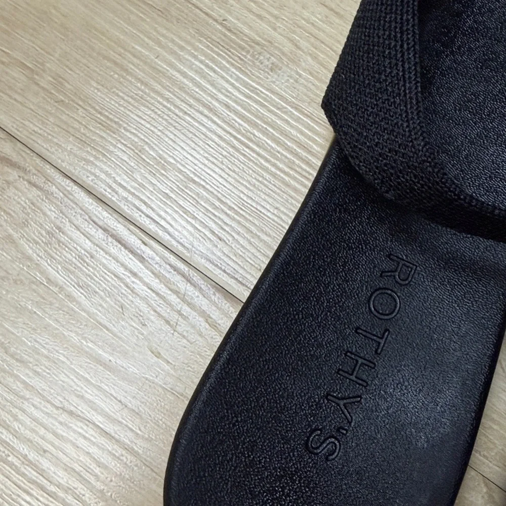 Rothy's The Almond Sling Back Black Size 8 1/2 US - Picture 7 of 9